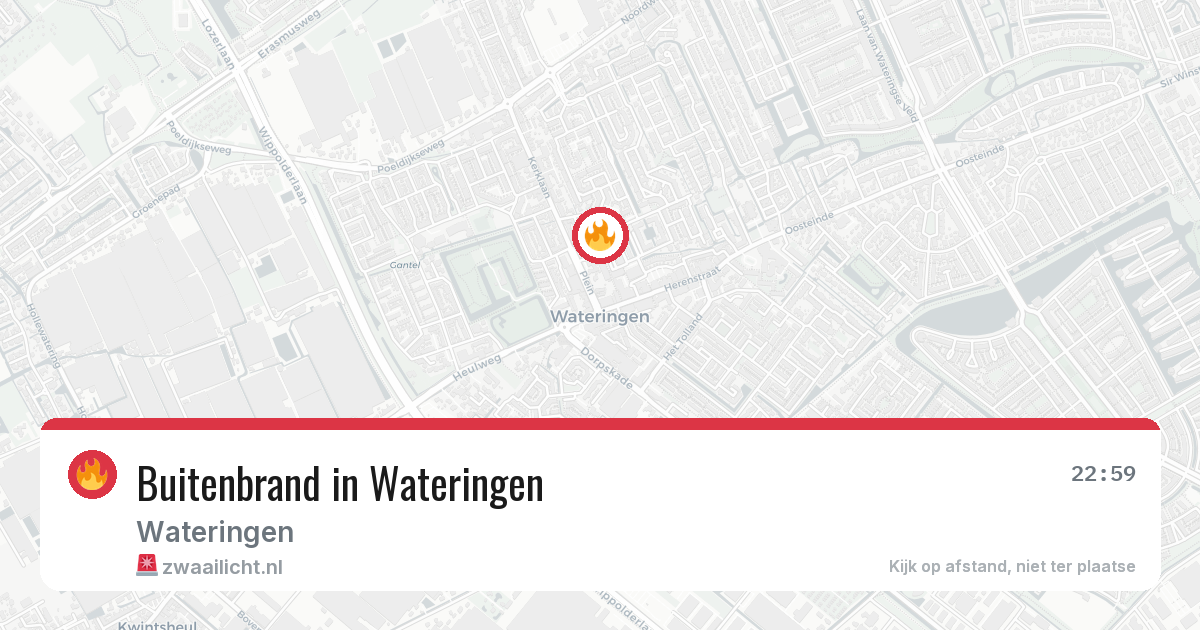 Buitenbrand in Wateringen — 10 mei 2026