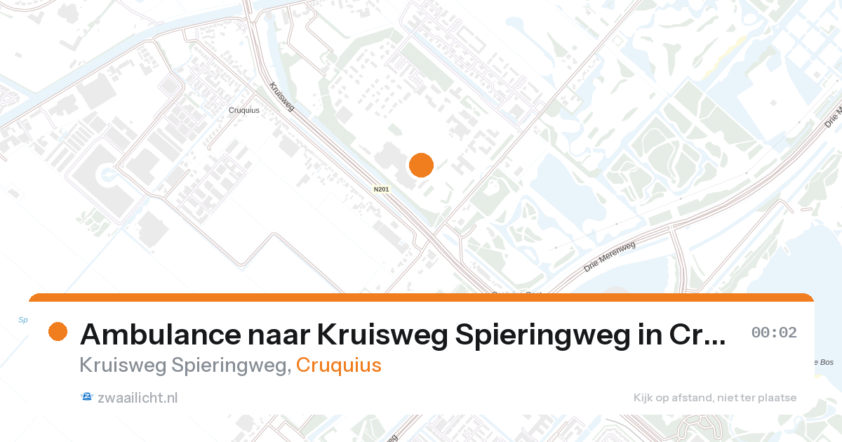 Ambulance naar Kruisweg Spieringweg in Cruquius — 6 feb 2026