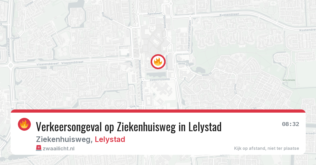 Verkeersongeval op Ziekenhuisweg in Lelystad — 4 mrt 2026