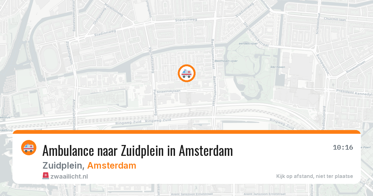 Ambulance naar Zuidplein in Amsterdam — 11 mei 2026