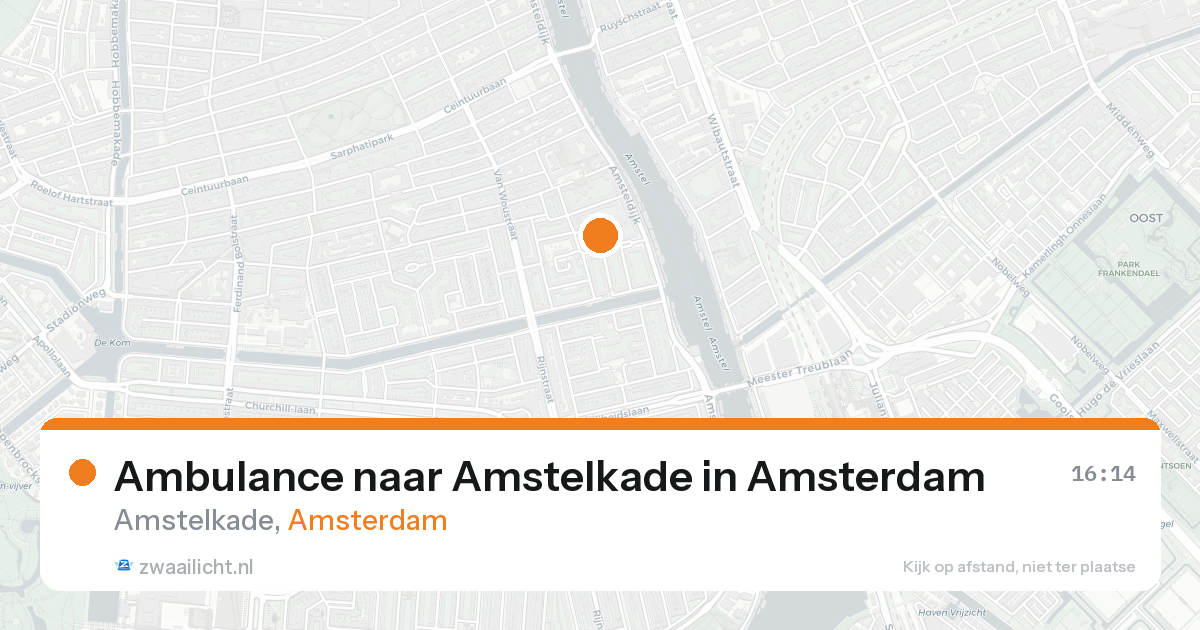 Ambulance naar Amstelkade in Amsterdam — 30 jan 2026