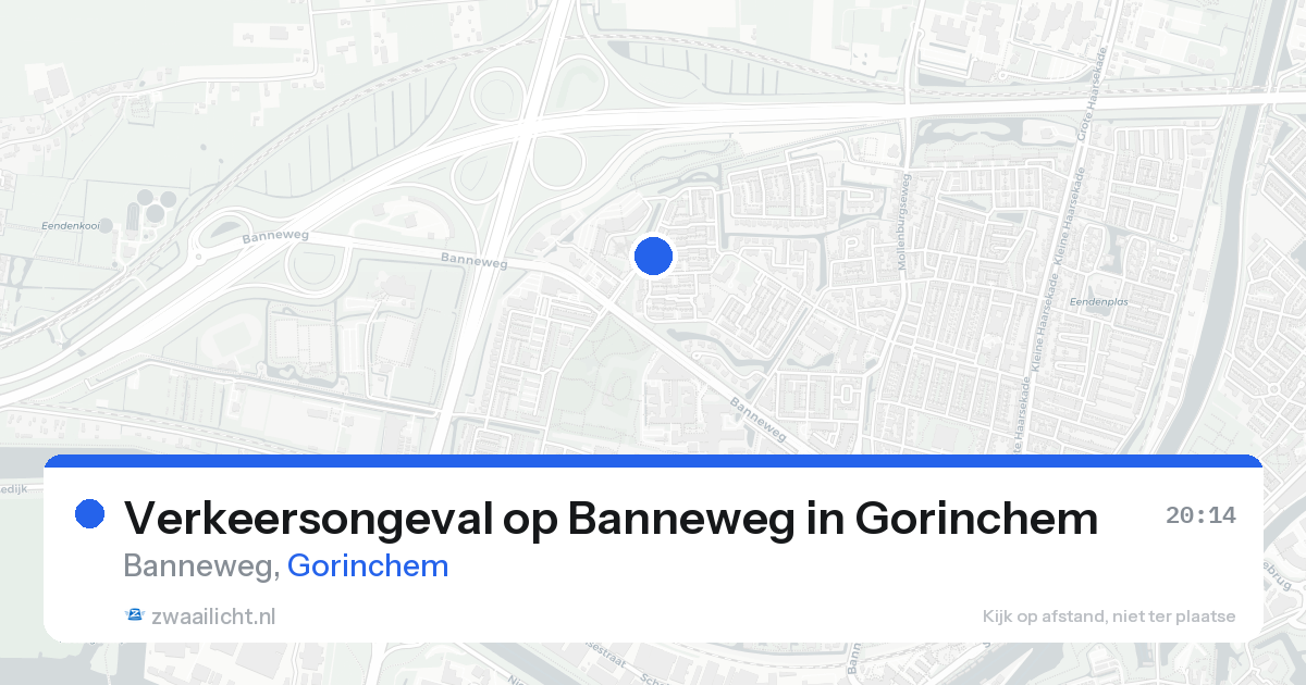 Verkeersongeval op Banneweg in Gorinchem — 25 aug 2026