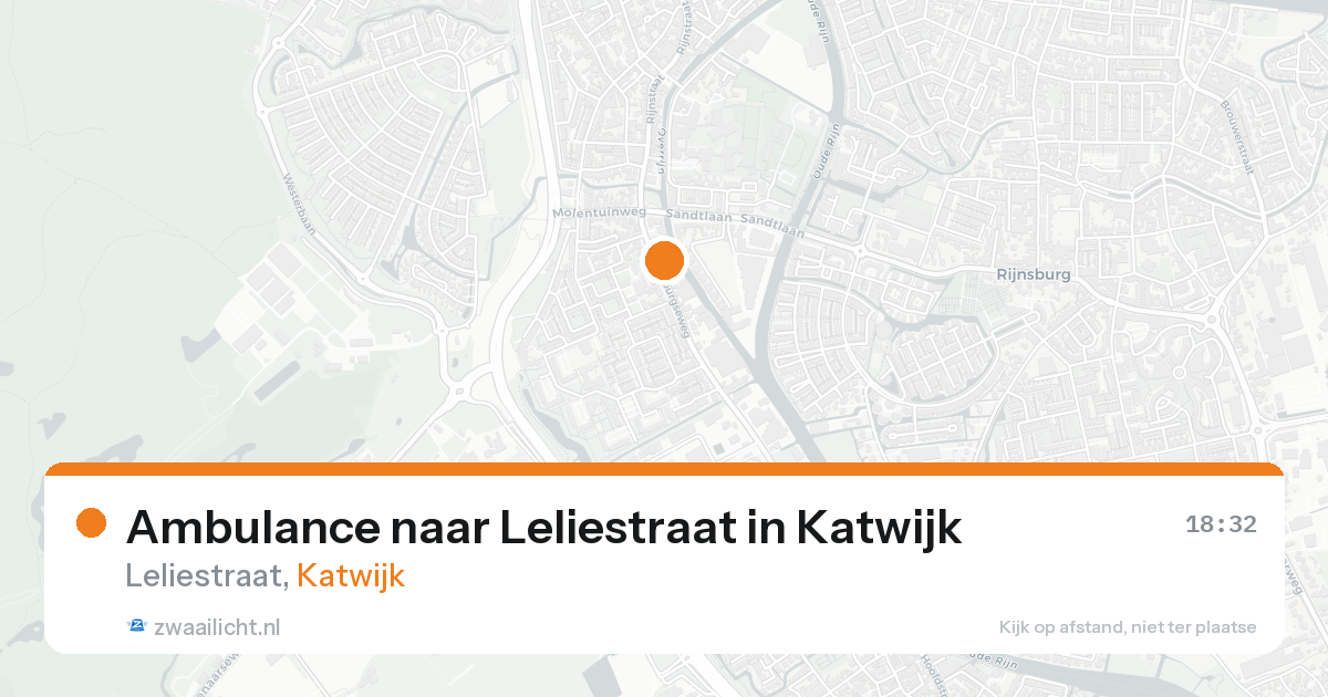 Ambulance naar Leliestraat in Katwijk — 17 aug 2026