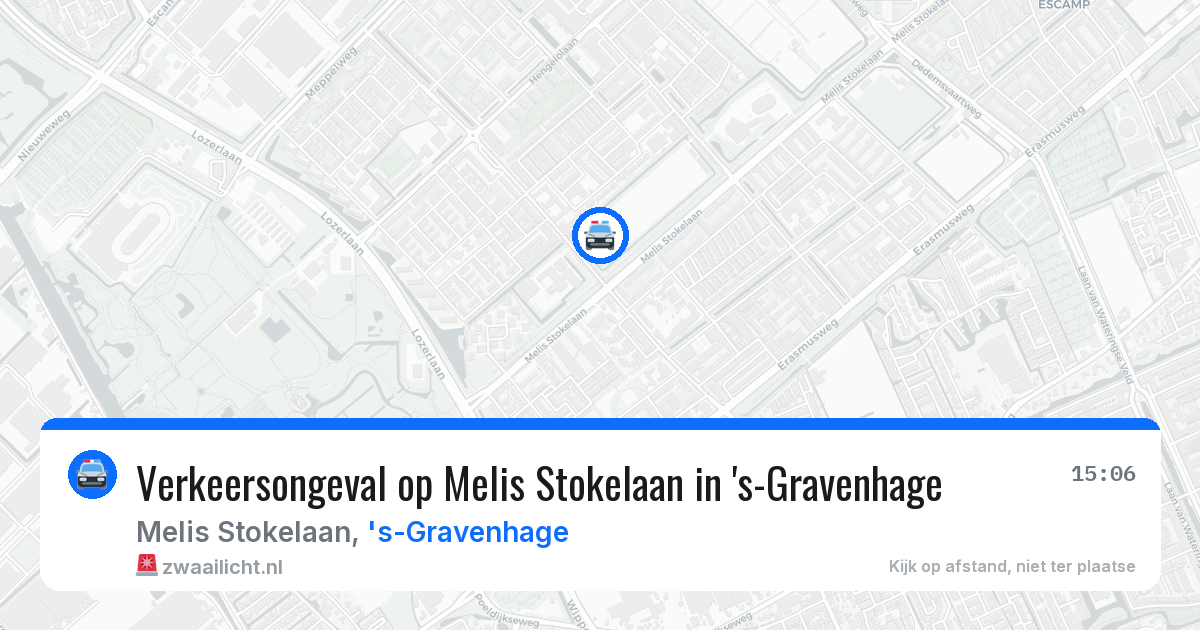 Verkeersongeval op Melis Stokelaan in 's-Gravenhage — 6 apr 2026