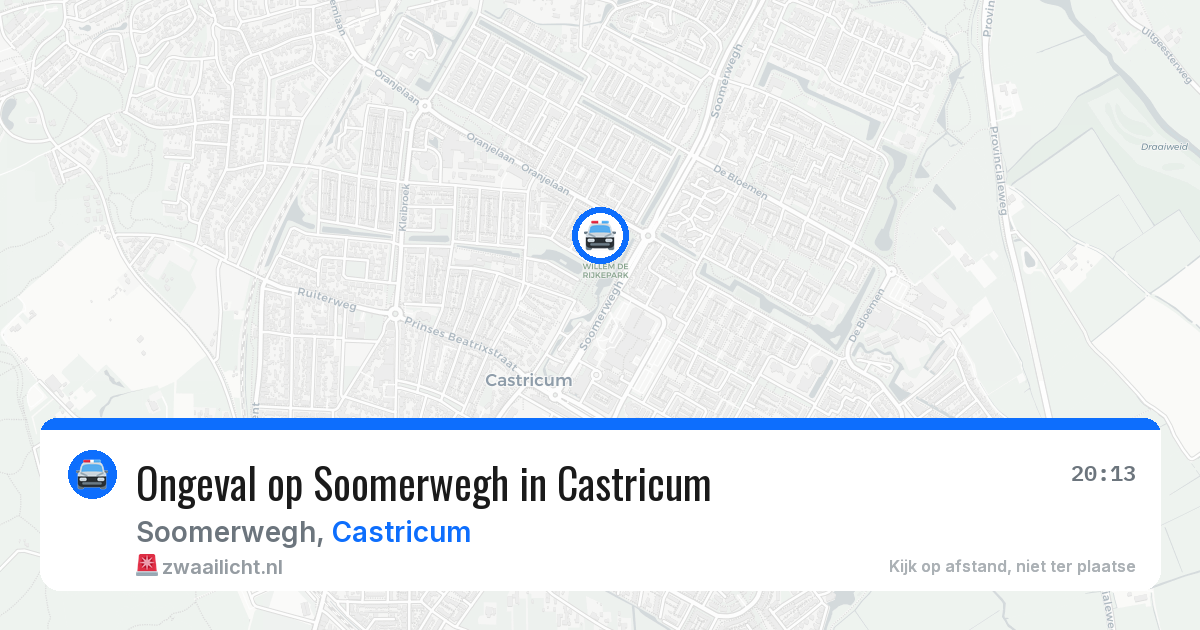 Ongeval op Soomerwegh in Castricum — 15 mei 2026