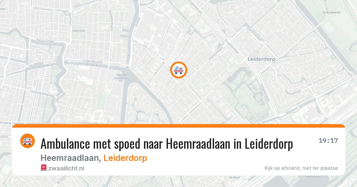 Ambulance met spoed naar Heemraadlaan in Leiderdorp — 28 jul 2026