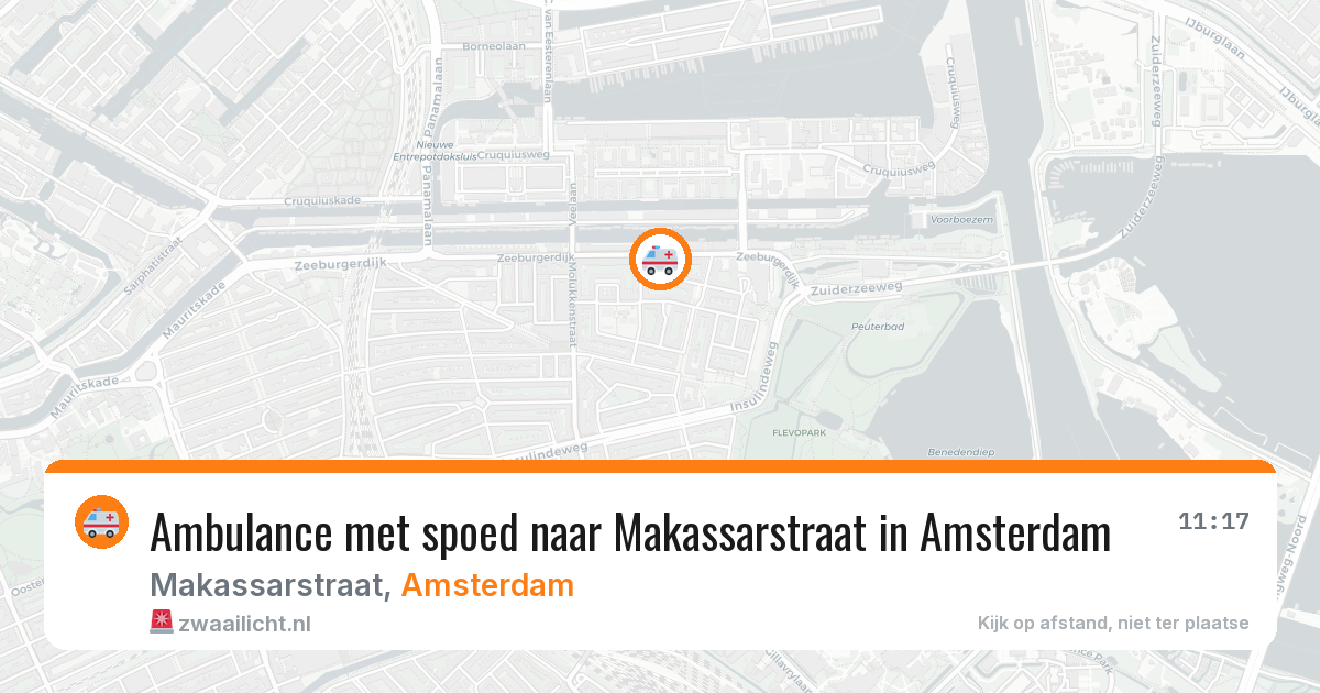 Ambulance met spoed naar Makassarstraat in Amsterdam — 29 jan 2026