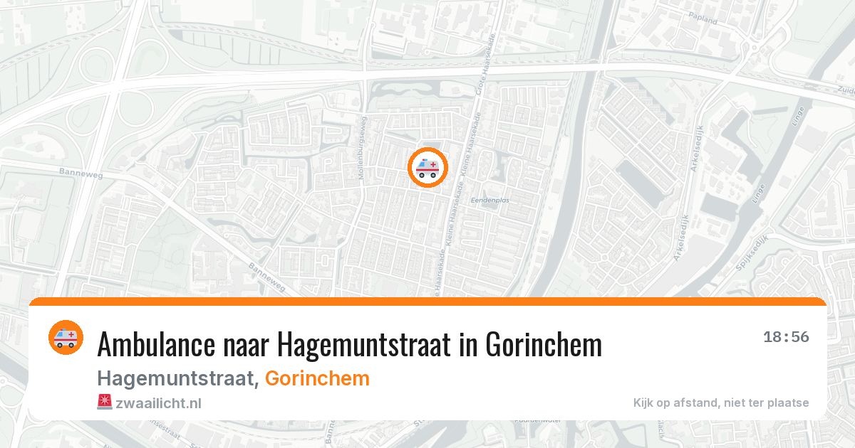 Ambulance naar Hagemuntstraat in Gorinchem — 2 aug 2026