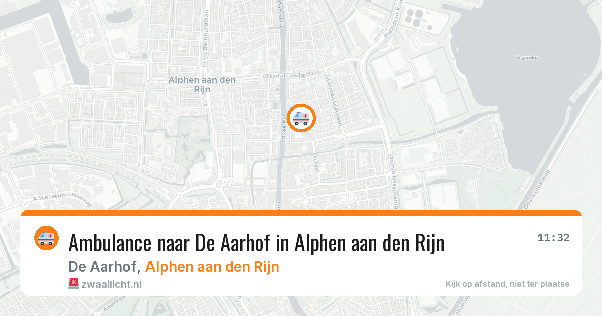 Ambulance naar De Aarhof in Alphen aan den Rijn — 30 jun 2026