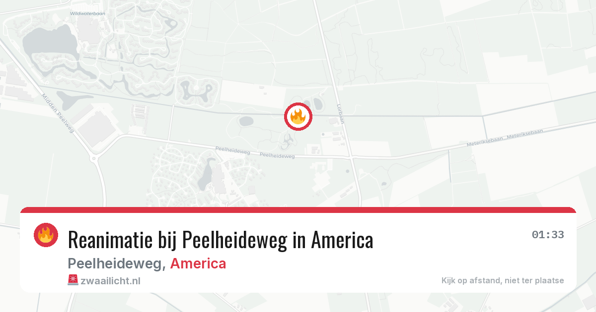 Reanimatie bij Peelheideweg in America — 30 mrt 2026