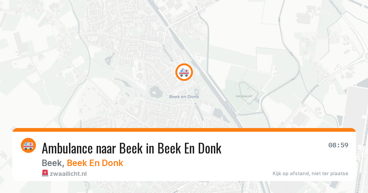 Ambulance naar Beek in Beek En Donk — 22 apr 2026
