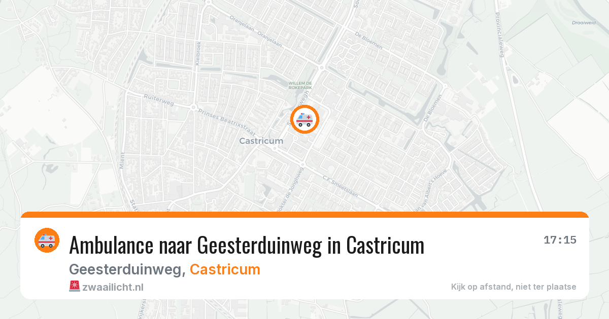 Ambulance naar Geesterduinweg in Castricum — 4 jun 2026
