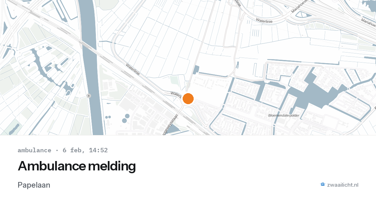 Ambulance melding — 6 feb 2026