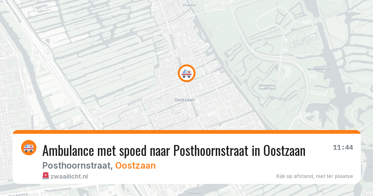 Ambulance met spoed naar Posthoornstraat in Oostzaan — 26 jan 2026