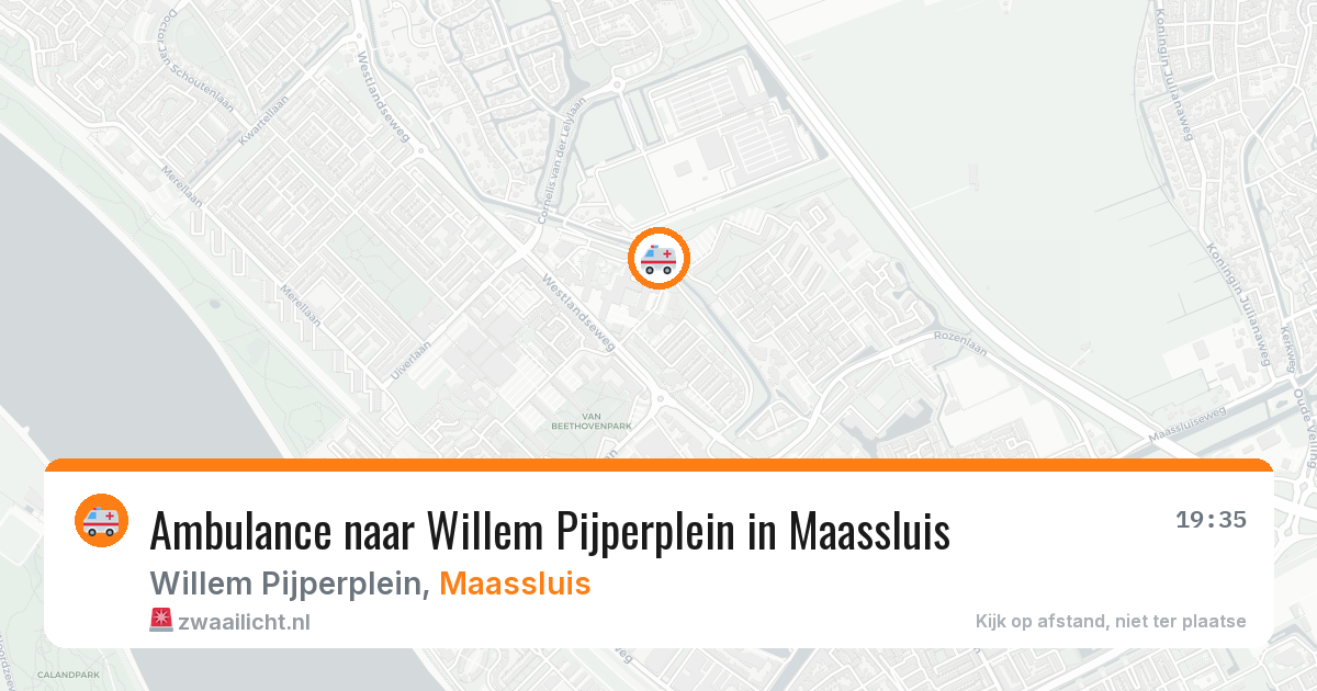 Ambulance naar Willem Pijperplein in Maassluis — 18 jun 2026