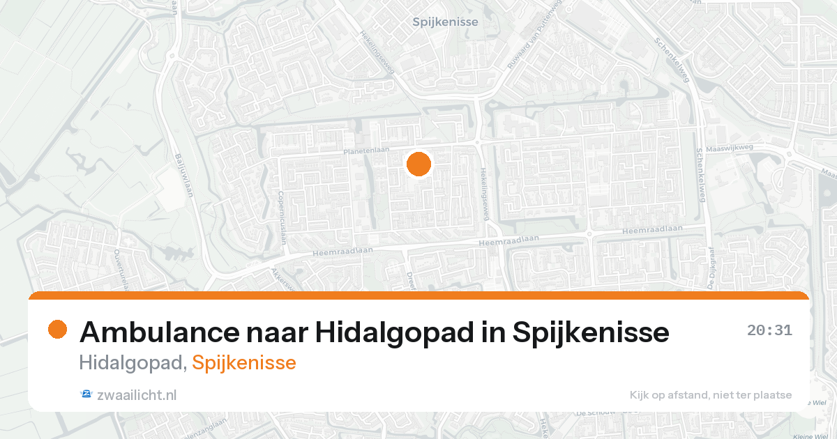 Ambulance naar Hidalgopad in Spijkenisse — 19 aug 2026