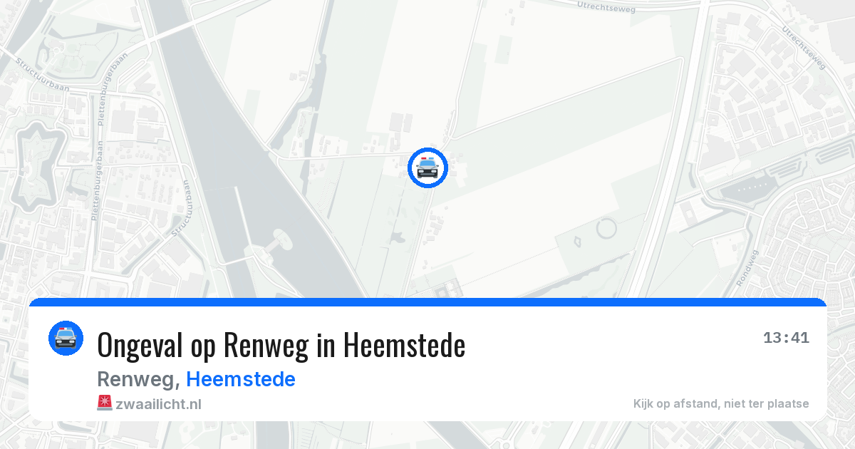 Ongeval op Renweg in Heemstede — 14 apr 2026