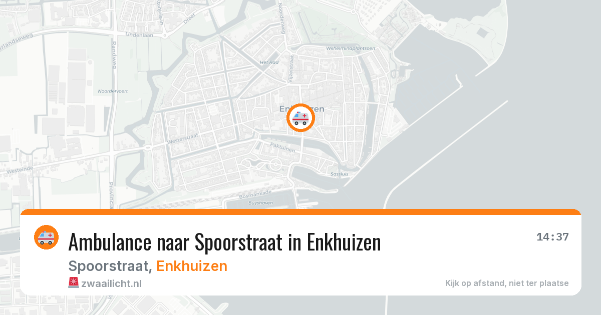 Ambulance naar Spoorstraat in Enkhuizen — 3 jun 2026