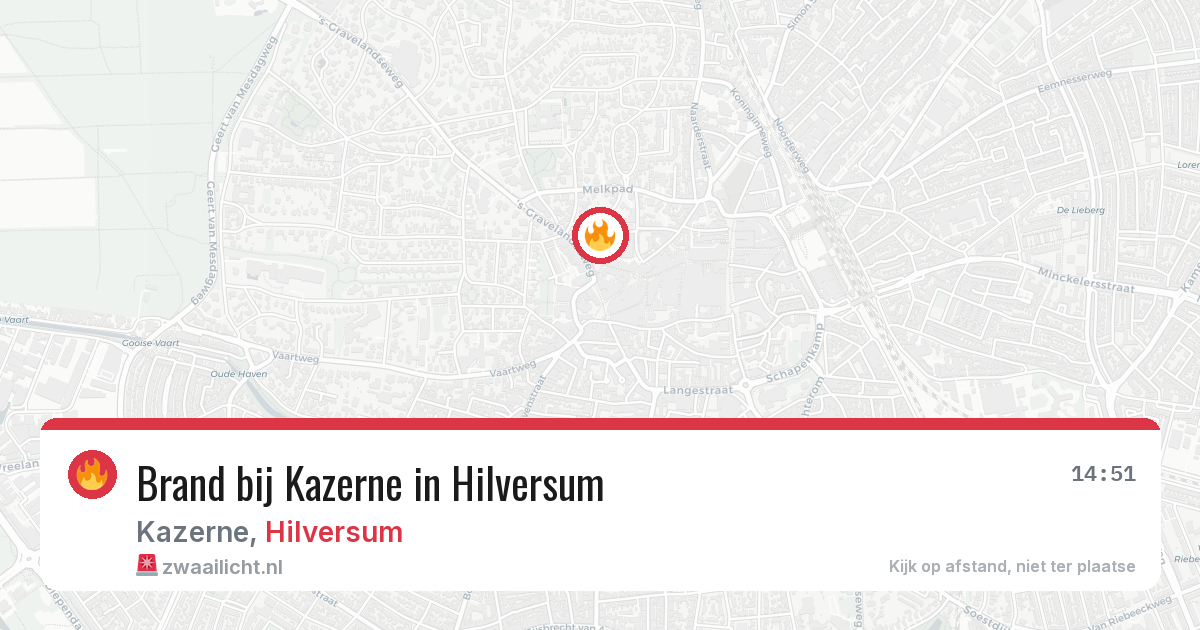 Brand bij Kazerne in Hilversum — 18 jun 2026