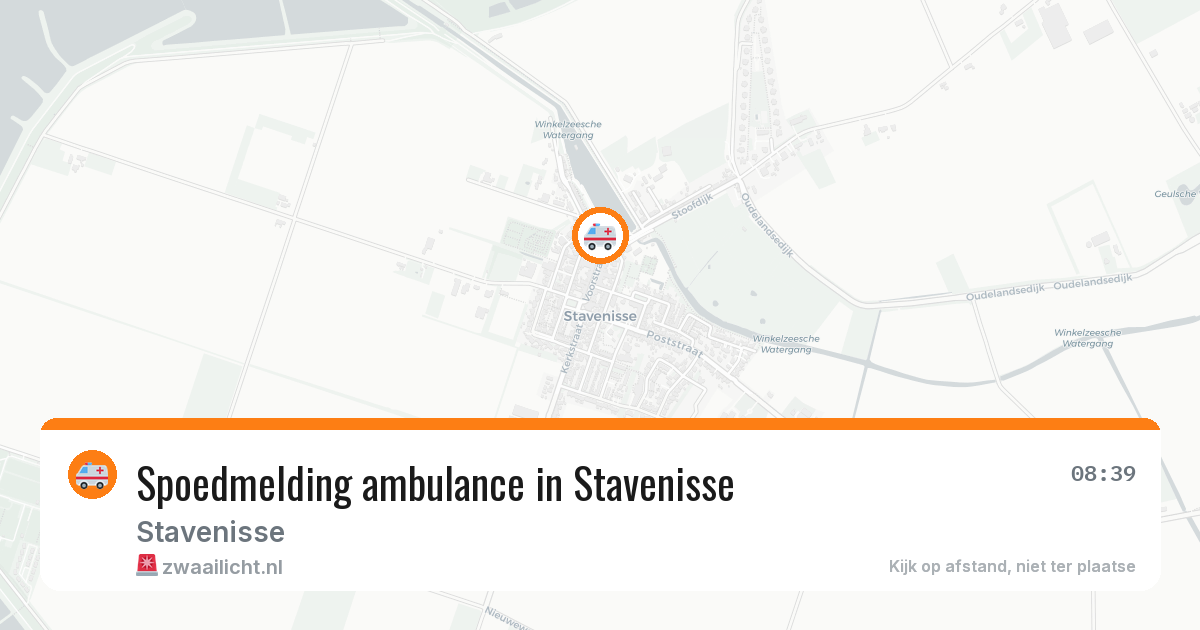 Spoedmelding ambulance in Stavenisse — 18 jul 2026