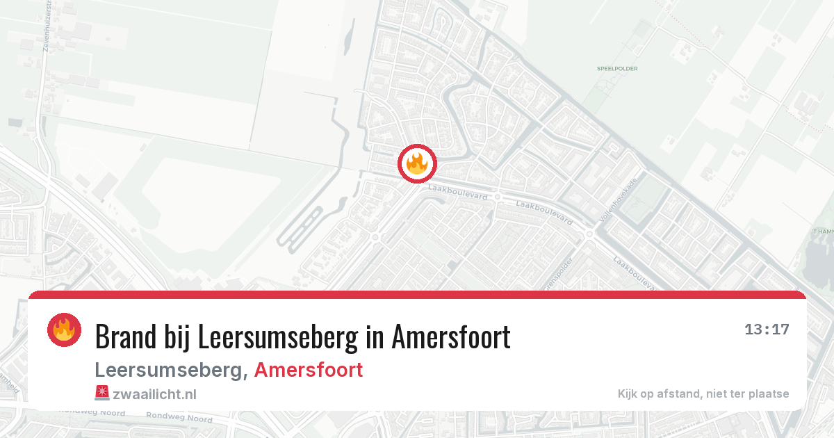 Brand bij Leersumseberg in Amersfoort — 27 jun 2026