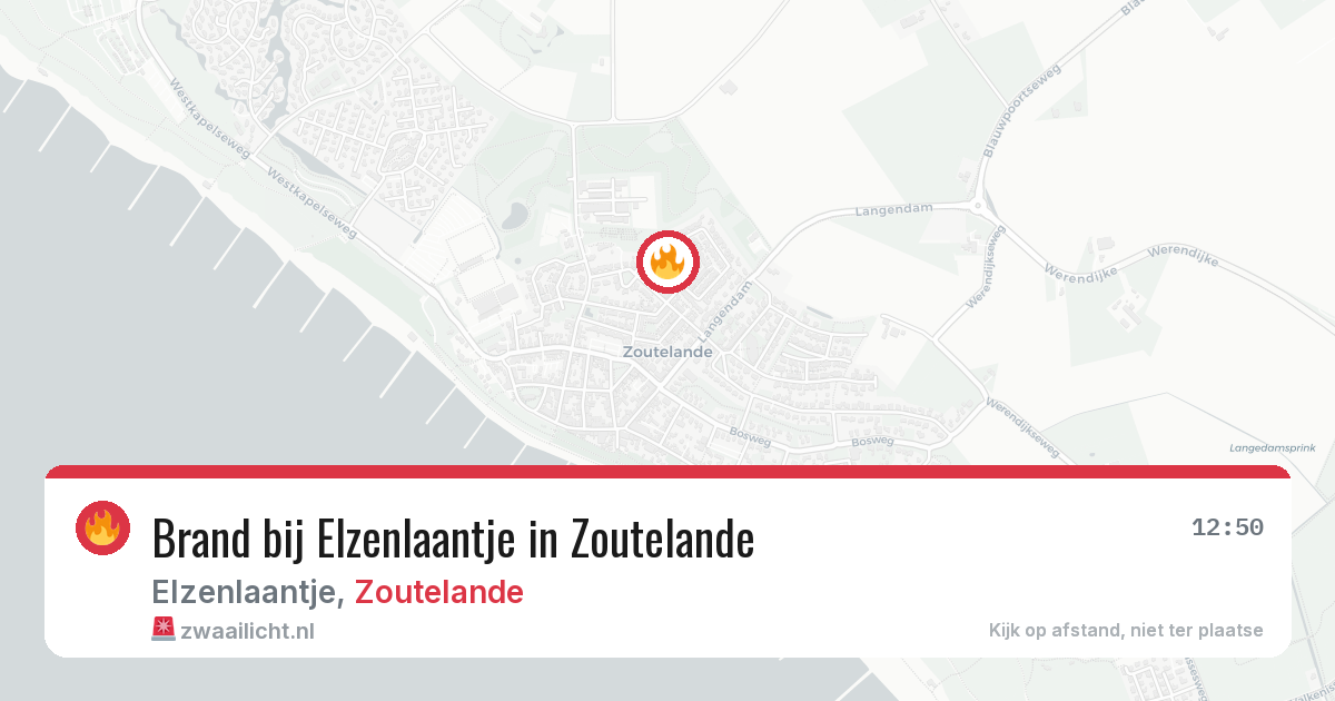 Brand bij Elzenlaantje in Zoutelande — 28 jul 2026