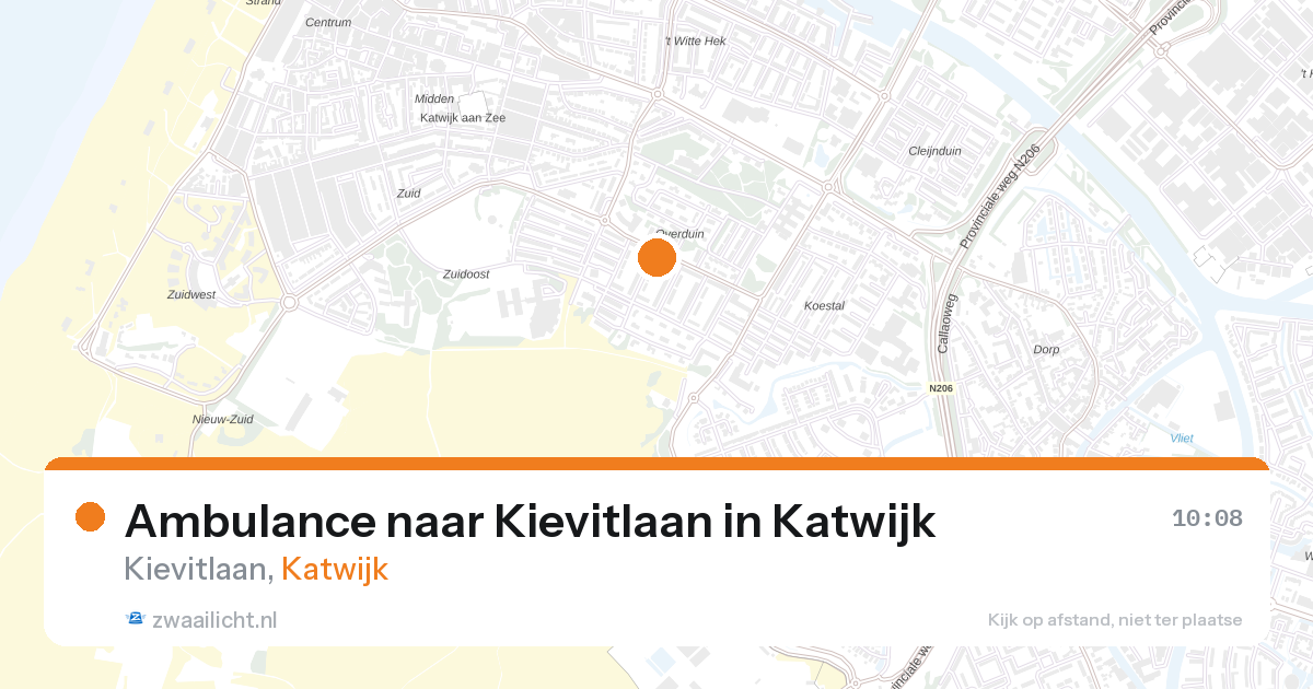 Ambulance naar Kievitlaan in Katwijk — 6 mrt 2026
