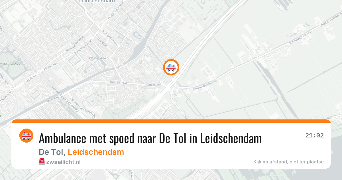 Ambulance met spoed naar De Tol in Leidschendam — 22 jun 2026