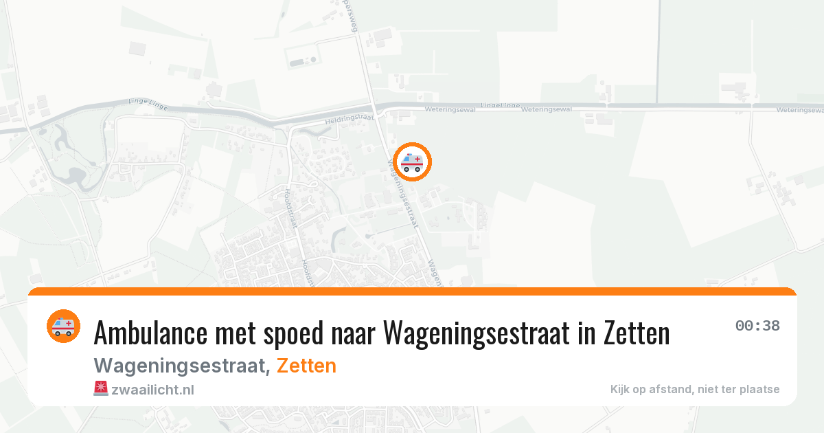 Ambulance met spoed naar Wageningsestraat in Zetten — 6 mrt 2026