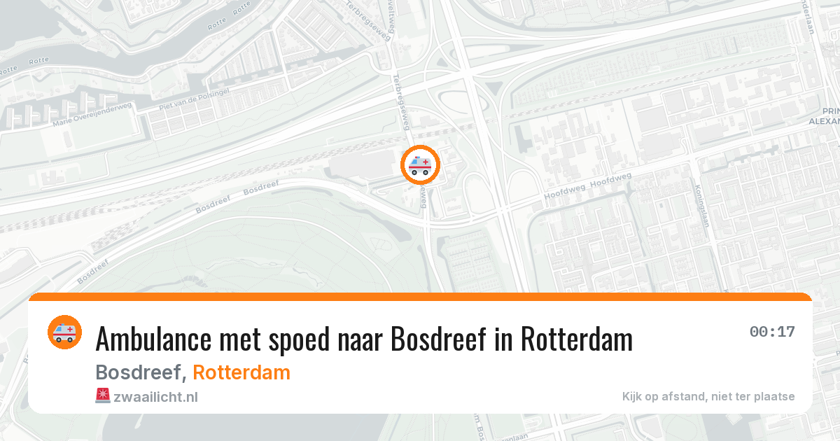 Ambulance met spoed naar Bosdreef in Rotterdam — 10 jul 2026