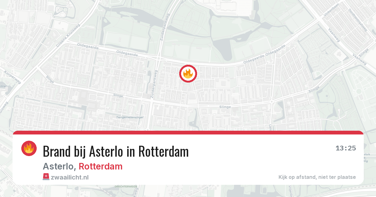 Brand bij Asterlo in Rotterdam — 27 mei 2026