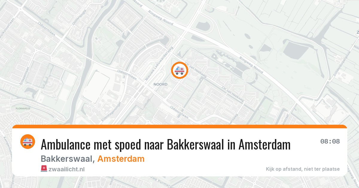 Ambulance met spoed naar Bakkerswaal in Amsterdam — 28 jun 2026