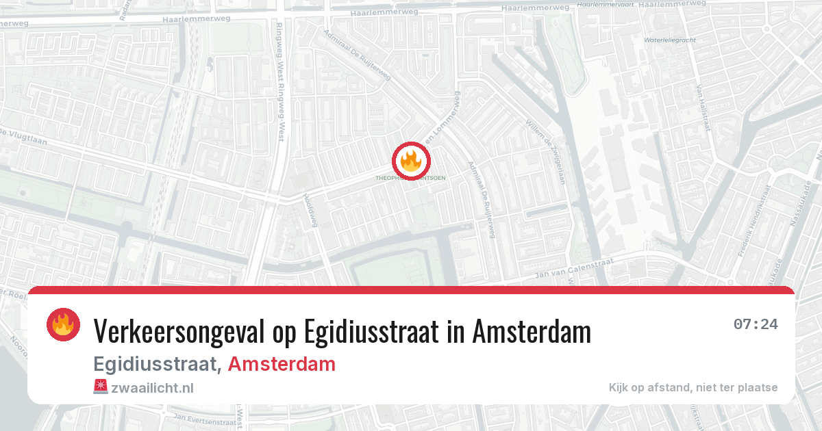 Verkeersongeval op Egidiusstraat in Amsterdam — 26 mei 2026