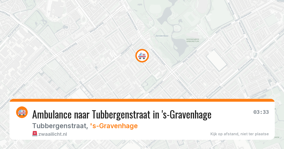 Ambulance naar Tubbergenstraat in 's-Gravenhage — 7 jul 2026