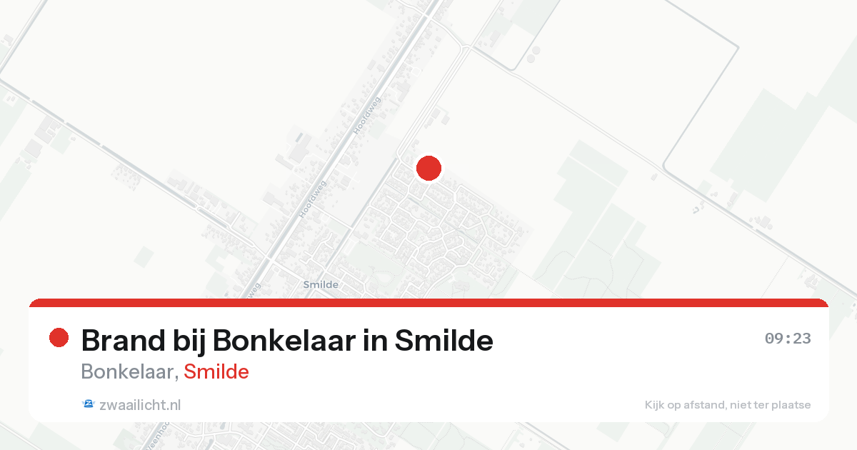 Brand bij Bonkelaar in Smilde — 14 aug 2026