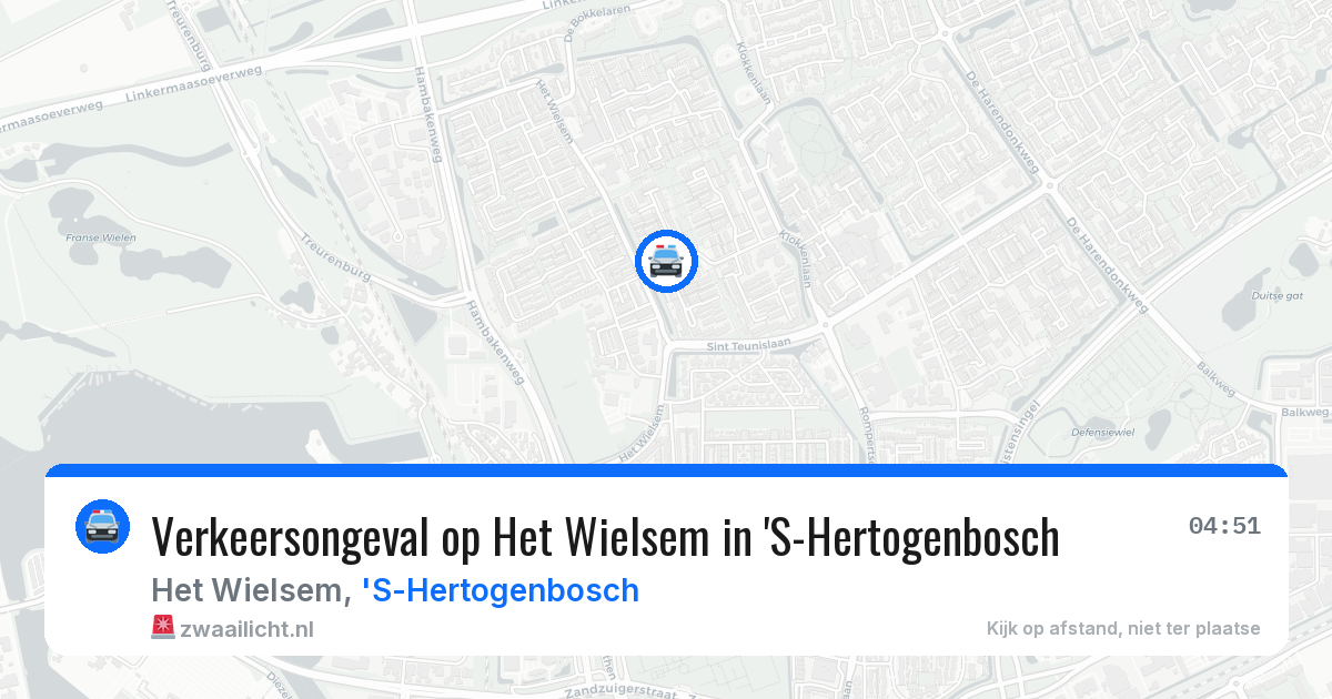 Verkeersongeval op Het Wielsem in 'S-Hertogenbosch — 28 jun 2026