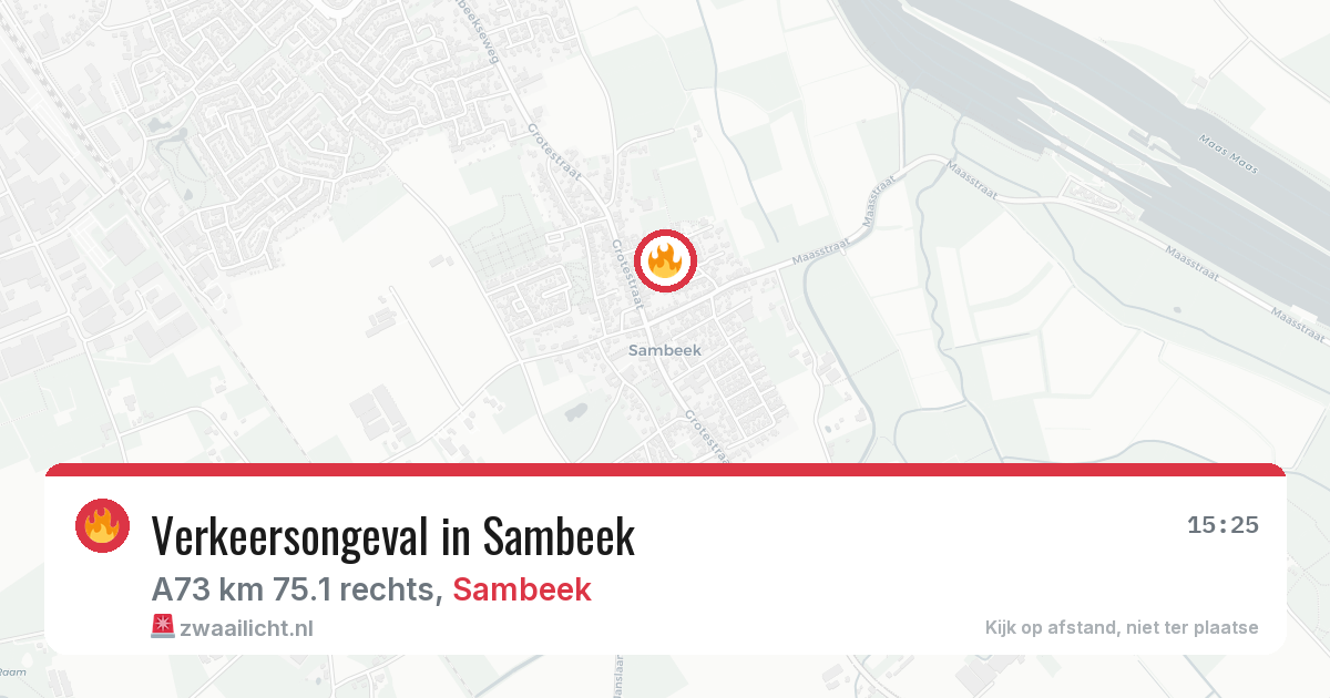 Verkeersongeval in Sambeek — 30 jul 2026