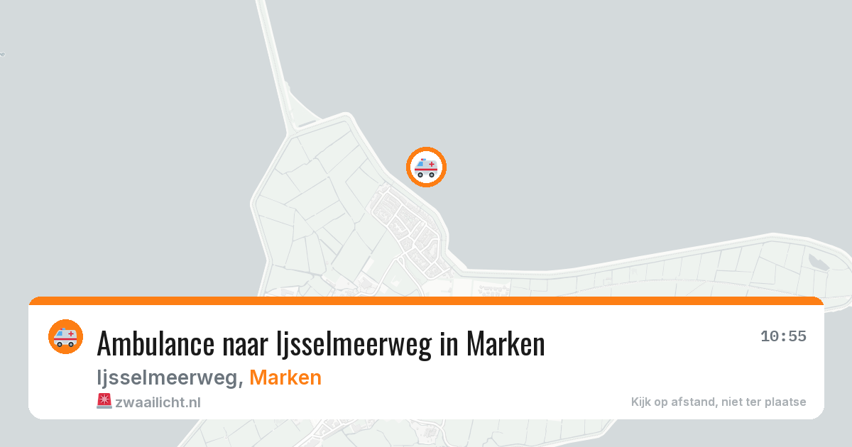 Ambulance naar Ijsselmeerweg in Marken — 26 jun 2026