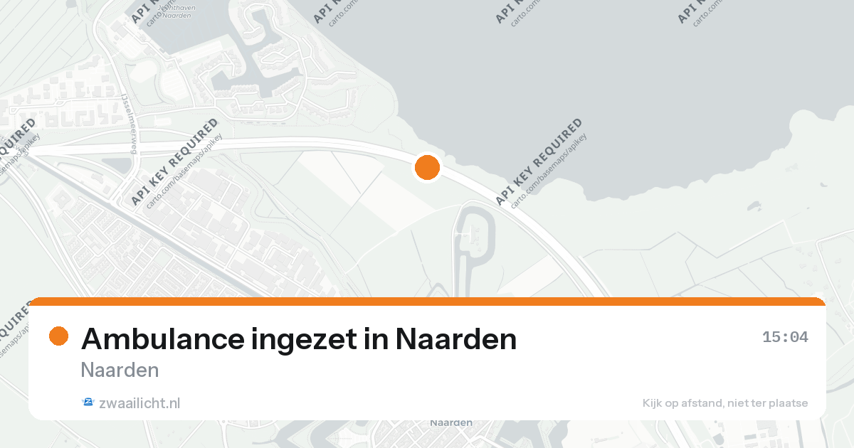 Ambulance ingezet in Naarden — 26 aug 2026