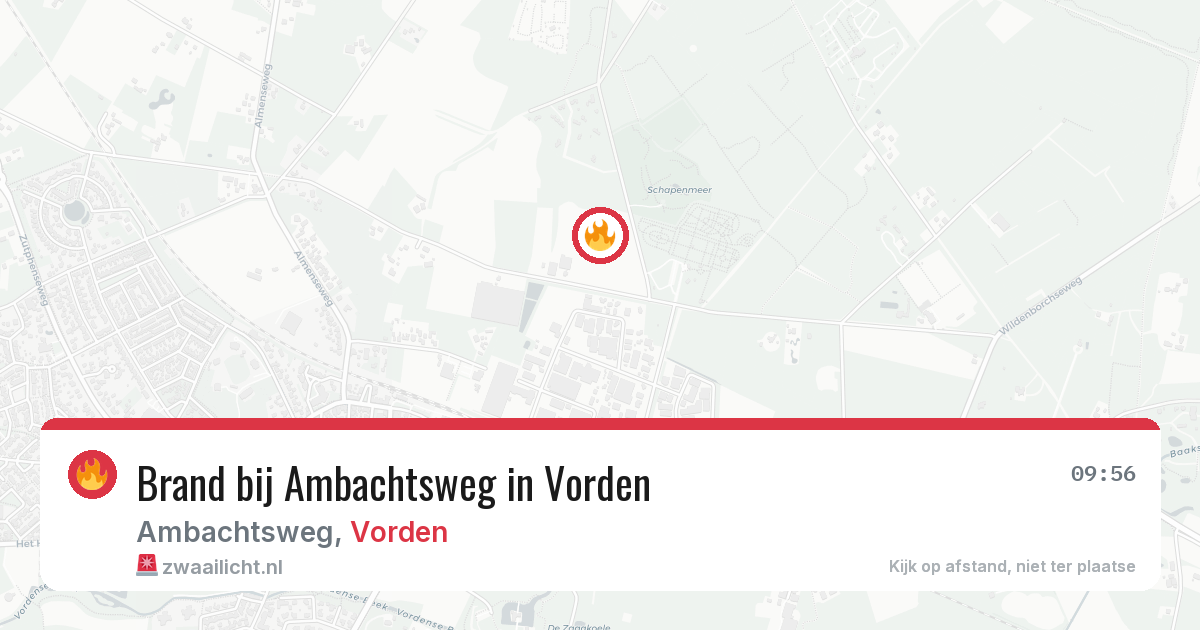 Brand bij Ambachtsweg in Vorden — 12 mei 2026