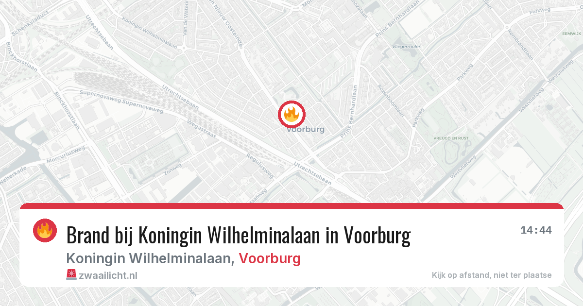 Brand bij Koningin Wilhelminalaan in Voorburg — 24 jul 2026