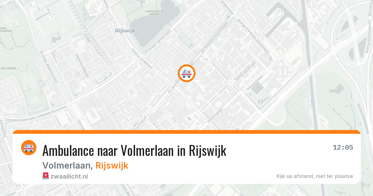 Ambulance naar Volmerlaan in Rijswijk — 3 aug 2026