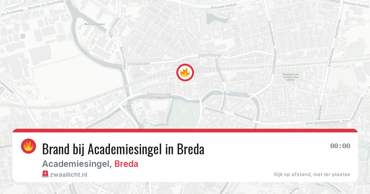 Brand bij Academiesingel in Breda — 26 mei 2026