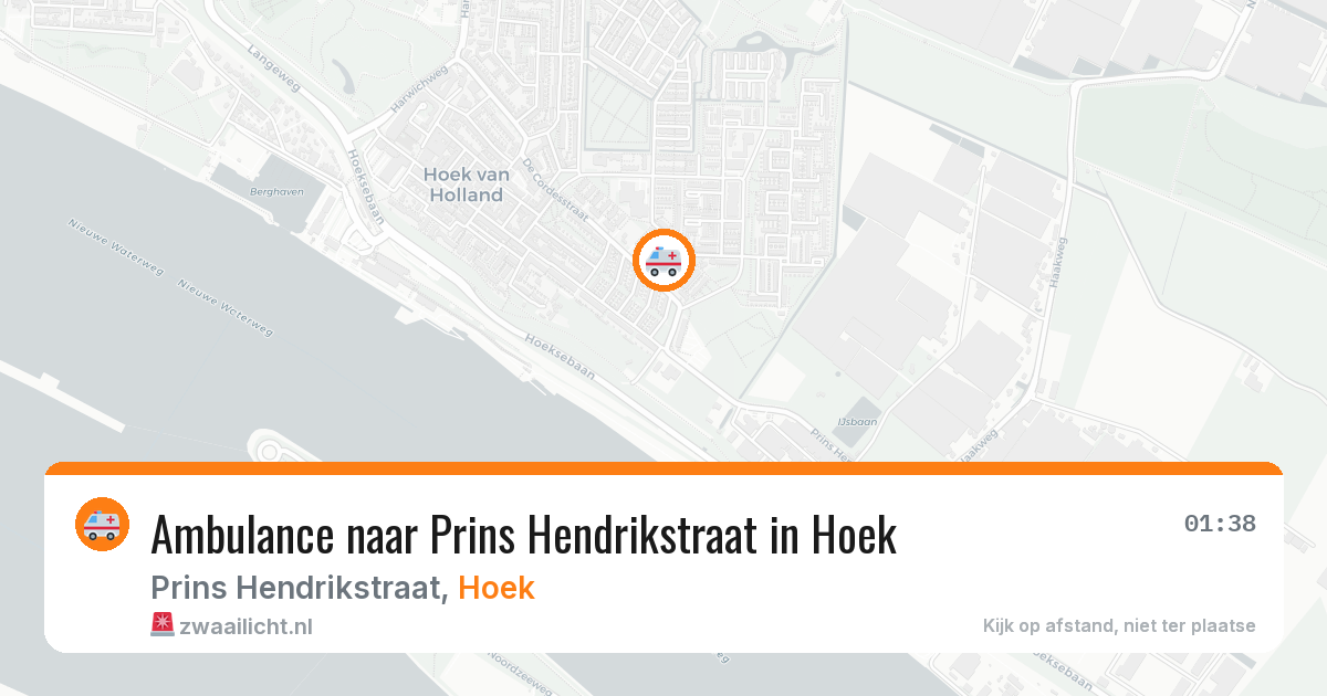 Ambulance naar Prins Hendrikstraat in Hoek — 21 jul 2026