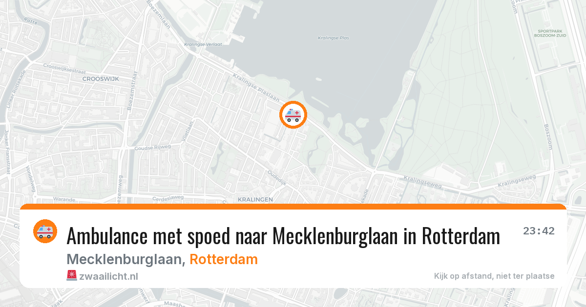 Ambulance met spoed naar Mecklenburglaan in Rotterdam — 21 apr 2026