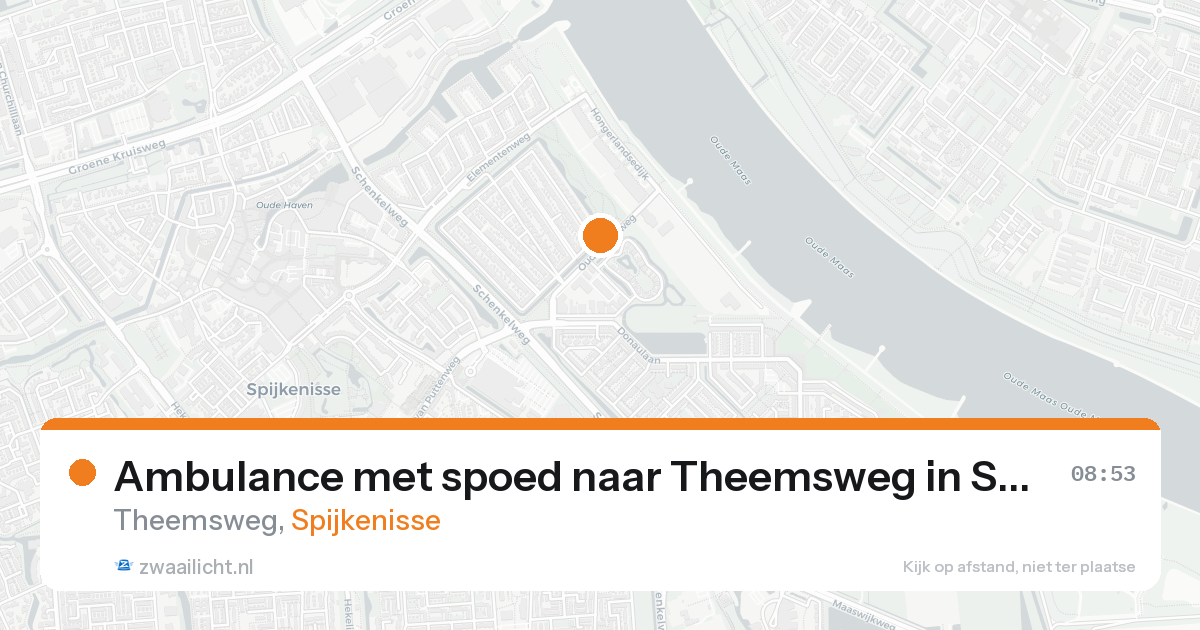 Ambulance met spoed naar Theemsweg in Spijkenisse — 26 aug 2026