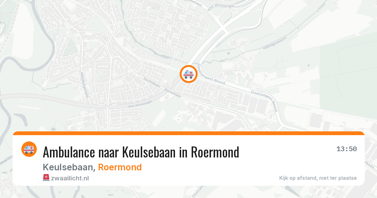 Ambulance naar Keulsebaan in Roermond — 29 mei 2026