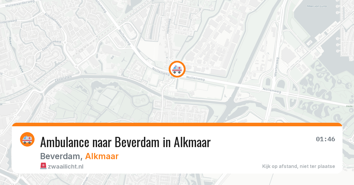 Ambulance naar Beverdam in Alkmaar — 22 mei 2026