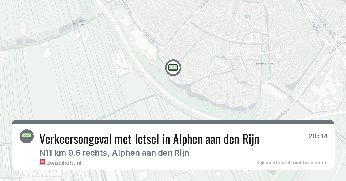 Verkeersongeval met letsel in Alphen aan den Rijn — 8 feb 2026