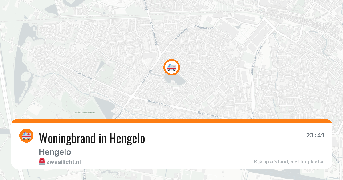 Woningbrand in Hengelo — 13 aug 2026